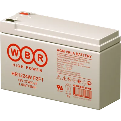 Аккумулятор WBR HR1224W F2F1, 12В/6.6Ач