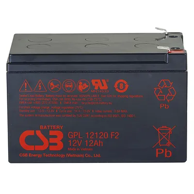Аккумулятор CSB GPL12120 F2, 12В, 12Ач