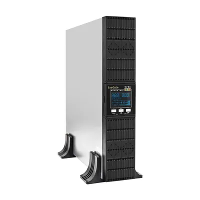 Источник бесперебойного питания (ИБП) Exegate EP285647RUS On-line ExeGate PowerExpert ULS-2000.LCD.AVR.6C13.USB.RS232.SNMP.2U (2000VA/2000W, On-Line, PF=1, LCD, 6*C13, RS232, USB, SNMP-slot, батарея 12V 7.2Ah - 6шт, Rackmount 2U/Tower, металлический корпус, Black)