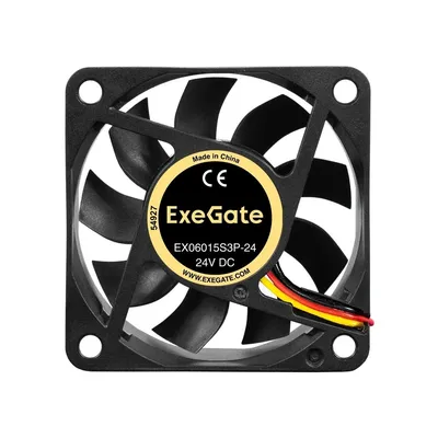 Вентилятор ExeGate EX297075RUS, 24V DC, 60×60×15 мм, Sleeve, 3pin