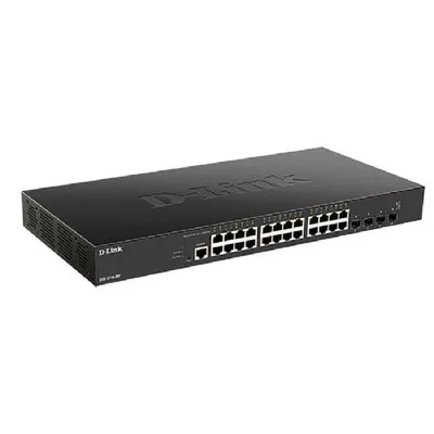 Коммутатор D-Link SMB DXS-1210-28T/A1A, L2+, 24×10GbE, 4×25GbE SFP28