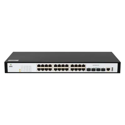 Коммутатор SNR SNR-S2989G-24TX-RPS, L2+, 24×1GbE, 4×SFP+