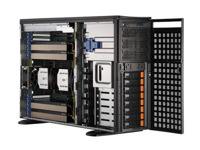 Серверная платформа SuperMicro SYS-741GE-TNRT, 2×LGA4677, 16×DDR5, 4U Tower
