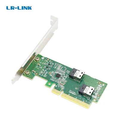Контроллер LR-LINK LRNV9F12, PCIe 4.0 x8, 2×SFF-8654 4i, U.2 NVMe