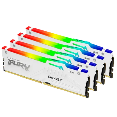 Оперативная память Kingston KF560C40BWAK4-64, 64ГБ (4×16ГБ), DDR5-6000, RGB