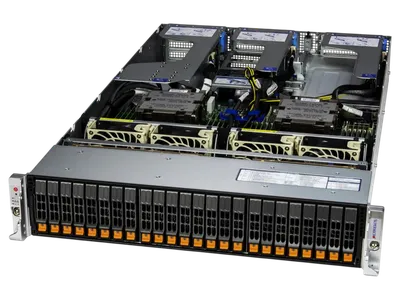 Серверная платформа SuperMicro AS-2125HS-TNR (bundle3), 2U, 2x AMD EPYC 9004/9005, 24x DDR5