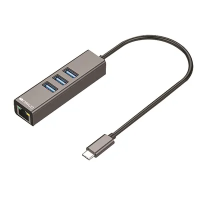 Сетевой адаптер ORIGO OU330N/A1A, USB-C, Gigabit Ethernet, 3×USB 3.0