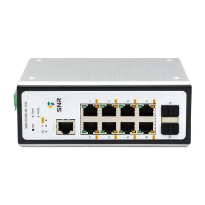 Коммутатор SNR SNR-S215Gi-8T-POE, L2, 8×1GbE, 2×SFP, PoE 180Вт