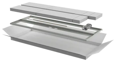 Дверь перфорированная двустворчатая ITK LN35-28U6X-D2P, LINEA N, 28U, 600мм, серая