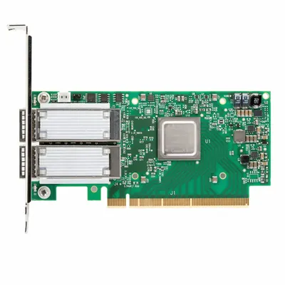 Сетевая карта/ ConnectX®-5 EN network interface card, 100GbE dual-port QSFP28, PCIe3.0 x16, tall bracket, SR-IOV, TCP/UDP, MPLS, VxLAN, NVGRE, GENEVE, Open VSwitch (OVS) offload, iSER, NFS RDMA, SMB Direct,  NVMe over Fabric, RAID offload, T10 DIF, ROHS R6