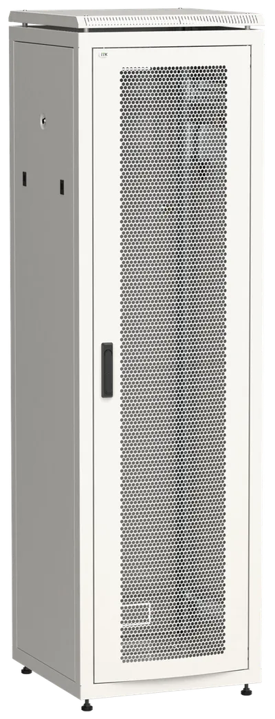 Шкаф сетевой ITK LN35-47U66-P, 47U, 600×600 мм, перфорированная дверь, серый