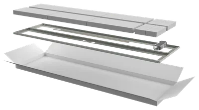 Дверь ITK LINEA N LN35-38U6X-D2P, перфорированная двустворчатая, 600мм, 38U, серая