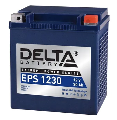 Аккумулятор Delta EPS 1230, 12В, 30Ач, AGM/GEL