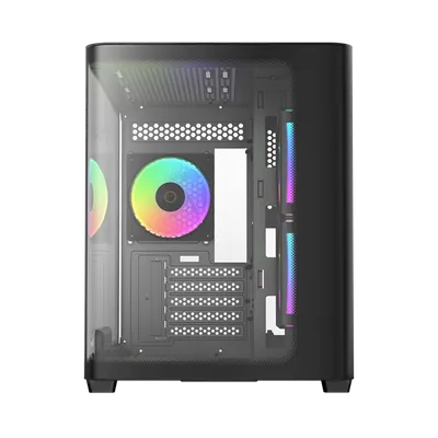Корпус Ocypus Iota C50 BK Curve ARGB Digital, Mini-Tower, mATX