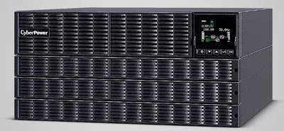OLS6KERT5U - Источник бесперебойного питания, CyberPower, OLS6KERT5U, Мощность 6000ВА/6000Вт, OLS-серия, On-Line, Стоечный 5U, Color LCD/ Smart/USB/RS232/EPO/Сухие контакты/Parallel card/Cloud Card/Ручной байпасс, AVR: 110-300В, Вых: 4xIEC C13/4хIEC C19/Клеммная колодка, АКБ: 12В/7Ач*20 шт, Чёрный