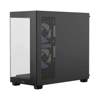 Корпус Ocypus Gamma C52 BK ARGB, Mini Tower, без БП, mATX, TG