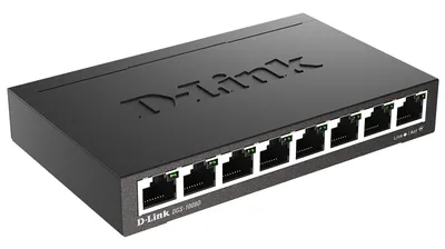 Коммутатор D-Link DGS-1008D/R1A, 8×1GbE, неуправляемый, металл
