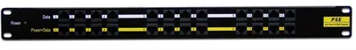 Патч-панель LANMASTER LAN-PP12-POE/A1, PoE, 12 портов, 48V 120W, 1U