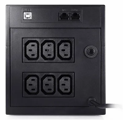 ИБП Powercom RPT-2000AP-NC2, Line-Interactive, 2000ВА/1200Вт, 6×IEC C13, USB